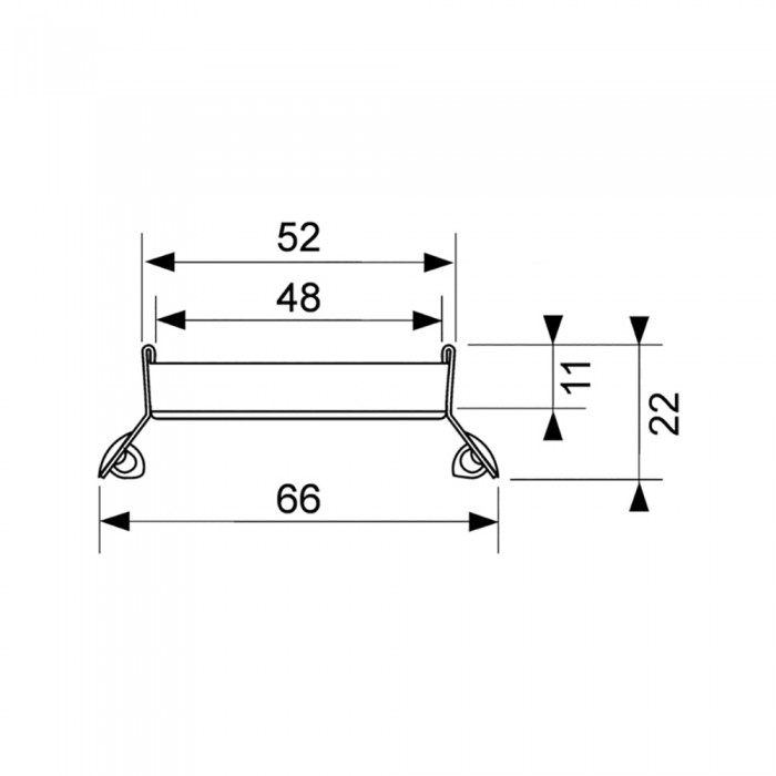 Основа для плитки TECEdrainlinе "plate II" для слива из нержавеющей стали прямая 601072