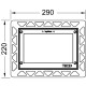 Монтажная рамка для установки стеклянных панелей TECEloop или TECEsquare на уровне стены Хром глянцевый 9240649