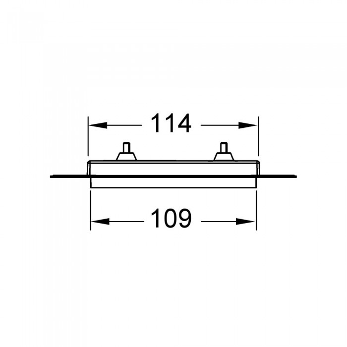 Монтажная рамка для установки стеклянных панелей TECEloop или TECEsquare Urinal на уровне стены Хром глянцевый 9242649