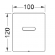TECEplanus Urinal 230/12 В панель смыва с инфракрасным датчиком для писсуара Хром глянцевый 9242353