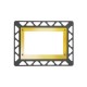 Монтажная рамка для установки стеклянных панелей TECEloop или TECEsquare на уровне стены Золотой 9240648