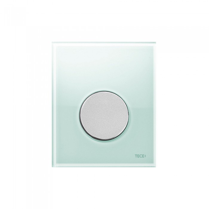 TECEloop Urinal панель смыва для писсуара стеклянная Хром матовый зеленый 9242652
