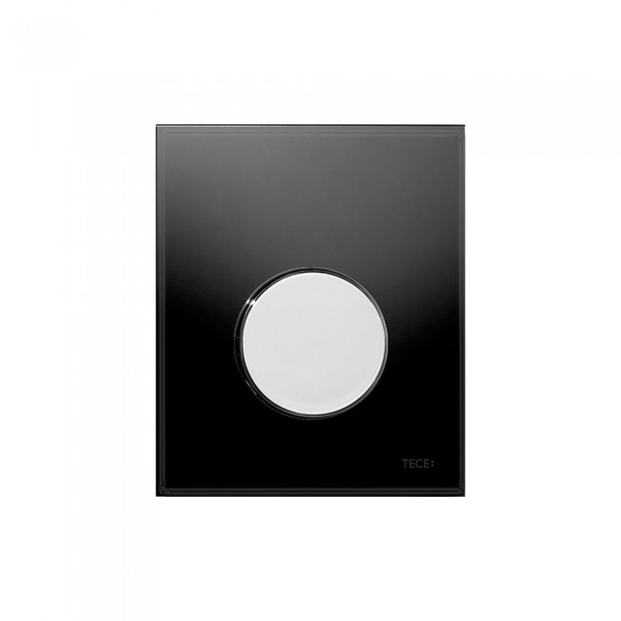 TECEloop Urinal панель смыва для писсуара стеклянная Хром глянцевый чёрный 9242656
