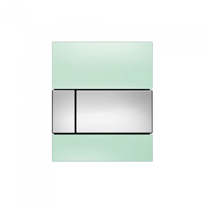 TECEsquare Urinal панель смыва для писсуара стеклянная Хром глянцевый зеленый 9242805