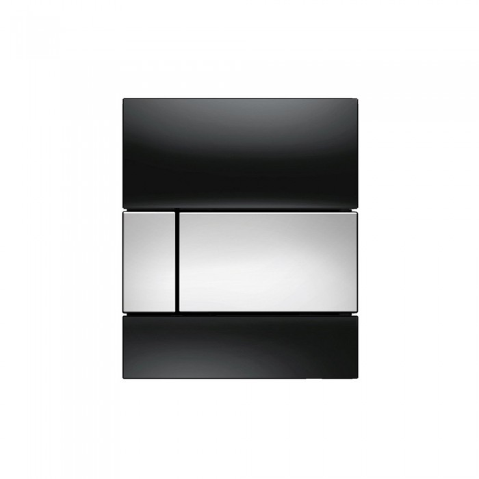 TECEsquare Urinal панель смыва для писсуара стеклянная Черный хром глянцевый 9242807