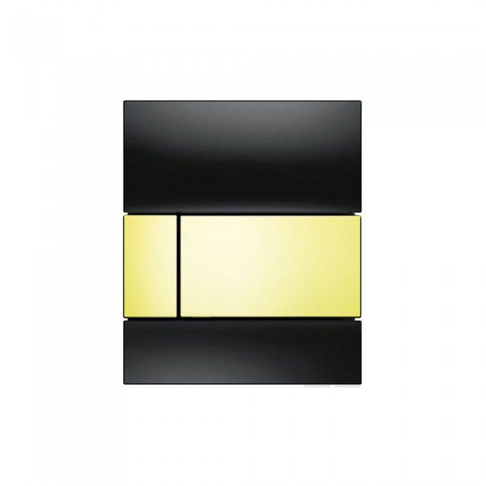 TECEsquare Urinal панель смыва для писсуара стеклянная Золотой чёрный 9242808