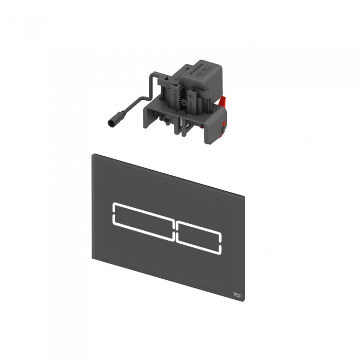 TECElux mini панель смыва стеклянная сенсорная Черный 9240961