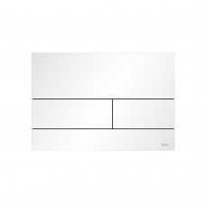 TECEsquare II панель смыва с двумя клавишами металлическая Белый матовый 9240834