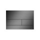 TECEsquare Металлическая панель смыва для унитазов с цветным PVD покрытием Сатин черный хром 9240836