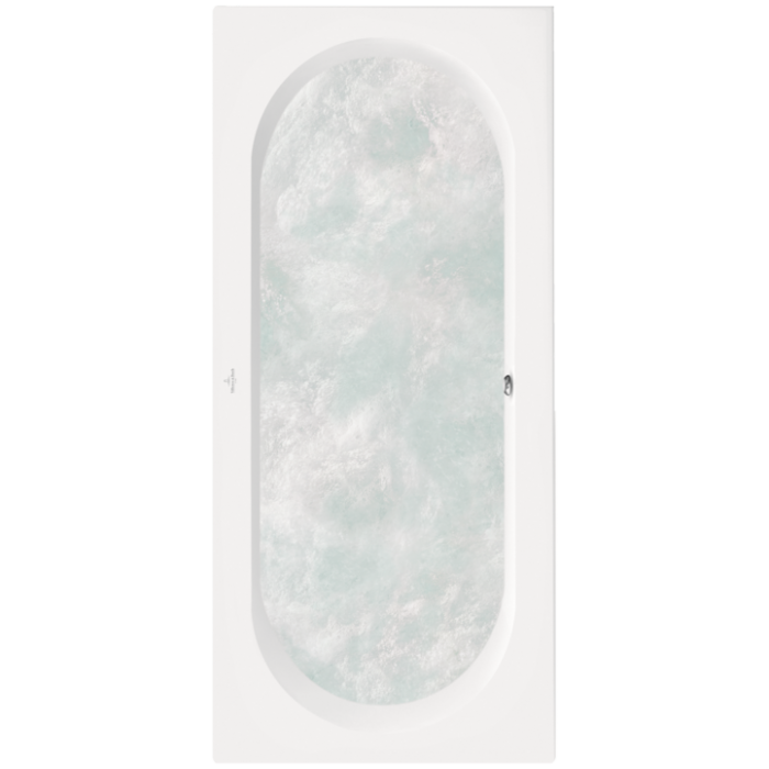 Villeroy & Boch O.novo Ванна, с гидромассажем Combipool Comfort (CC), включая Сливная и переливная арматура Multiplex Trio, 1900 x 900 mm, Альпийский белый UCC190CAS2B2V01