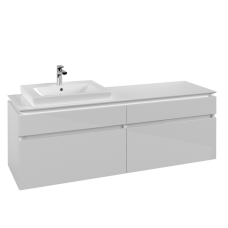 Villeroy & Boch Legato Тумба под раковину, 4 выдвижных ящика, 1600 x 550 x 500 mm, Glossy White / Glossy White B68900DH