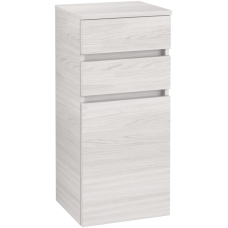 Villeroy & Boch Legato Шкаф Боковой, 1 дверь, 2 выдвижных ящика, 400 x 870 x 350 mm, White Wood / White Wood B72801E8