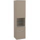 Villeroy & Boch Venticello Шкаф-пенал, 1 дверь, 2 выдвижных ящика, 404 x 1546 x 372 mm, Truffle Grey / Truffle Grey A95201VG