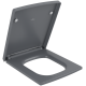 Villeroy & Boch Memento 2.0 Сиденье с крышкой для унитаза, с функцией автоматического опускания (SoftClosing), со снимаемым сиденьем (QuickRelease), Graphite 8M24S1I4
