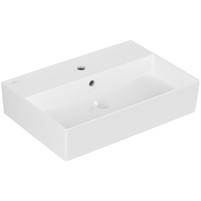 Villeroy & Boch Memento 2.0 Pаковина, 600 x 420 x 135 mm, Альпийский белый CeramicPlus, с переливом, шлифованный 4A226GR1