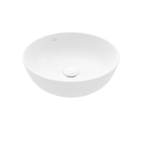 Villeroy & Boch Artis Раковина для установки на столешницу, 430 x 430 x 130 mm, Stone White CeramicPlus, без перелива, нешлифованный, 417943RW