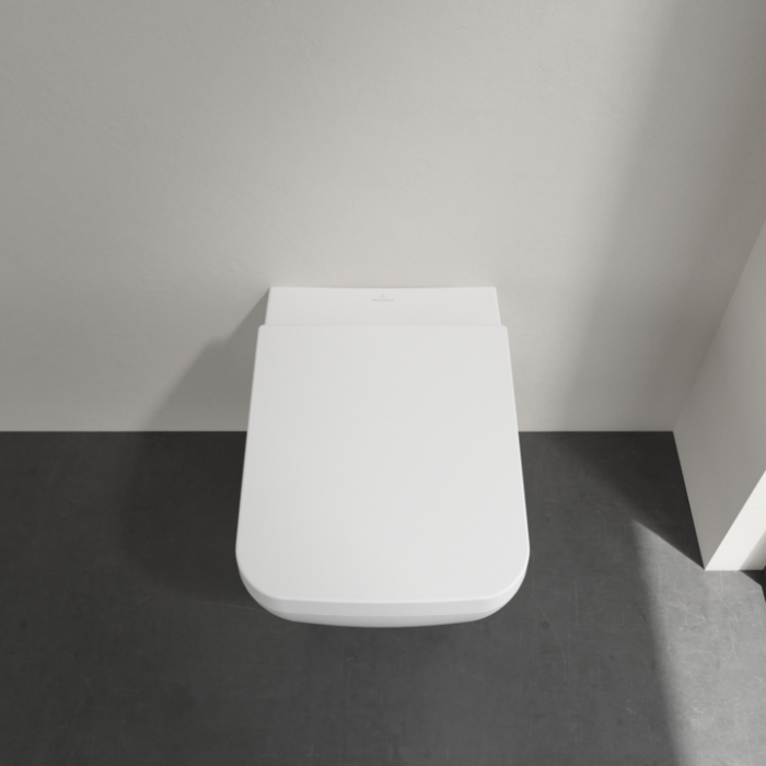 Villeroy & Boch Venticello Сиденье с крышкой для унитаза, с функцией автоматического опускания (SoftClosing), со снимаемым сиденьем (QuickRelease), Stone White 8M22S1RW